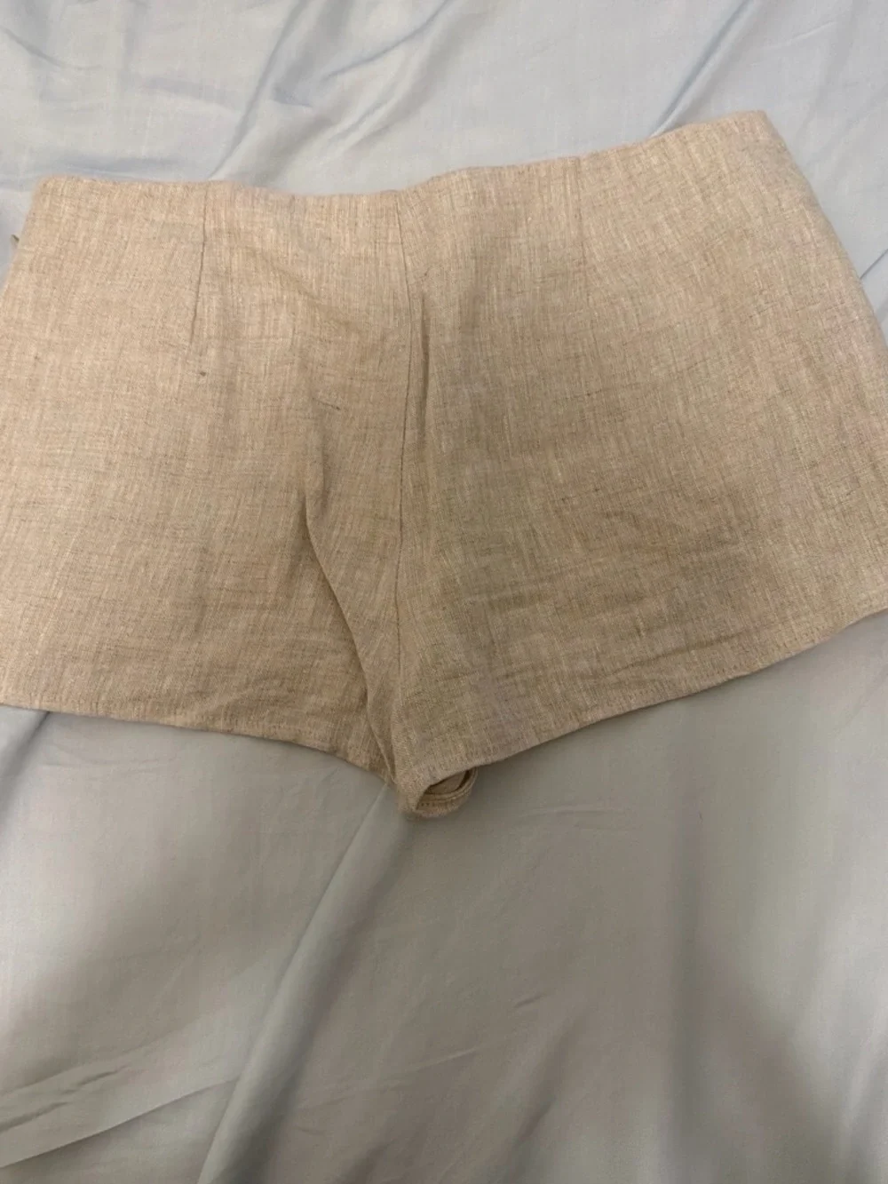 Reformation Neutral Linen Mia skort